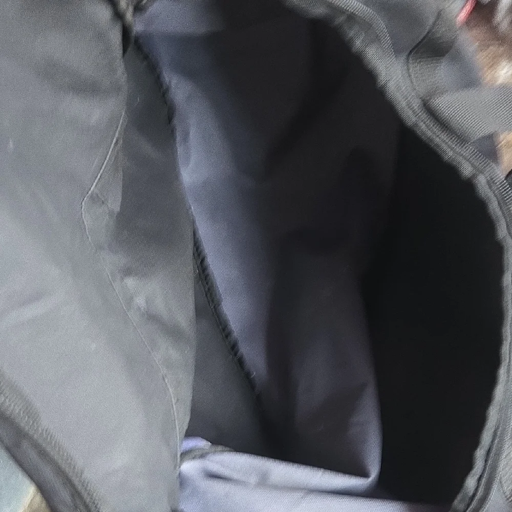 Adidas Black and Gray Duffel Bag
